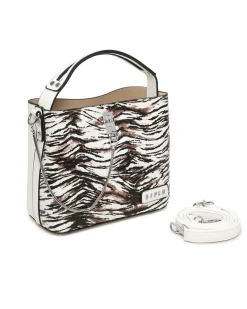RIFLE - Minibag animalier con tre scomparti principali e dettaglio catenina, tracolla removibile