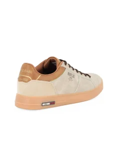 RIFLE - Scarpa sneakers beige da uomo con lacci