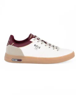 RIFLE - Scarpa sneakers bianca da uomo con lacci