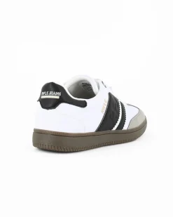 RIFLE - Scarpa sneakers bianca e nera da uomo con lacci