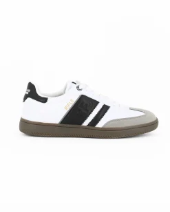 RIFLE - Scarpa sneakers bianca e nera da uomo con lacci