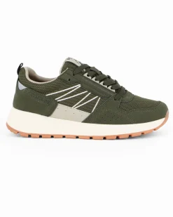 RIFLE - Scarpa verde militare da uomo con lacci