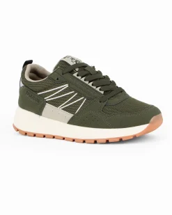 RIFLE - Scarpa verde militare da uomo con lacci