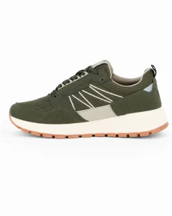 RIFLE - Scarpa verde militare da uomo con lacci