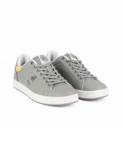 RIFLE - Sneaker grigia con inserti gialli