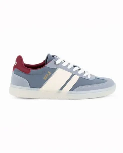 RIFLE - Sneakers celeste con lacci e logo laterale