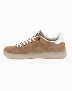 RIFLE - Sneakers marrone scamosciata con lacci