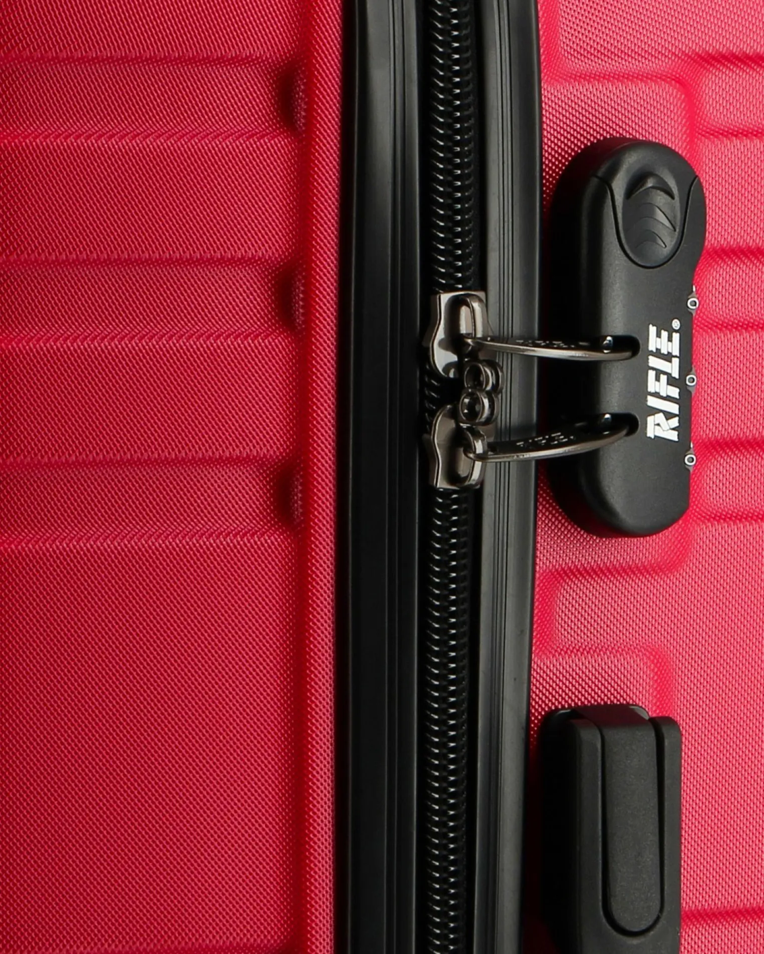 RIFLE - TROLLEY ROSSO IN ABS 4 RUOTE