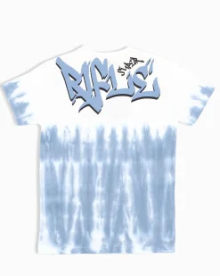 RIFLE - Tshirt manica corta azzurro polvere ragazzi 8-16 anni in cotone