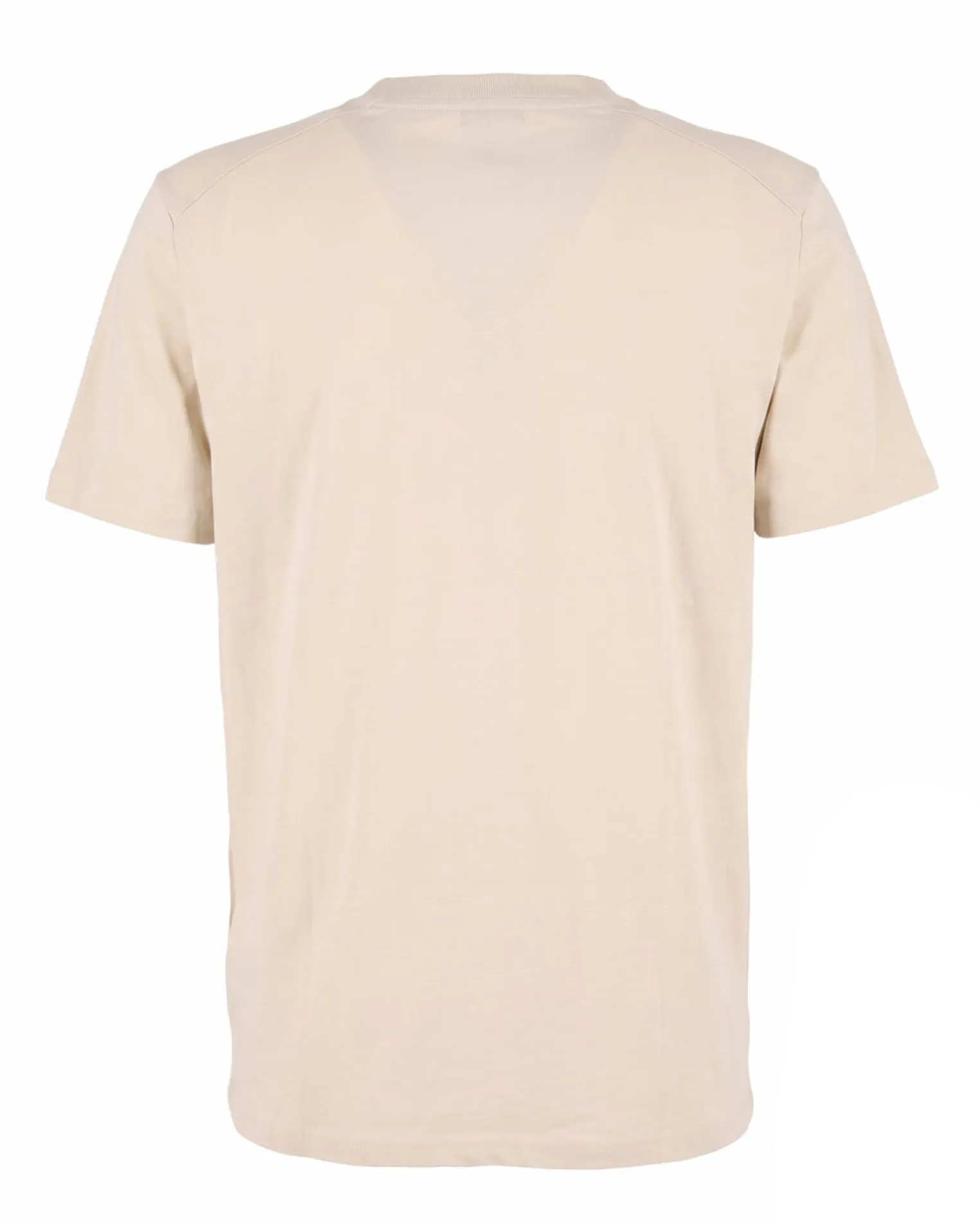 RIFLE - Tshirt manica corta beige in tessuto fiammata