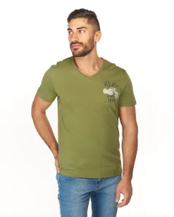RIFLE - TSHIRT MEZZA MANICA SCOLLO V ST.MOTO