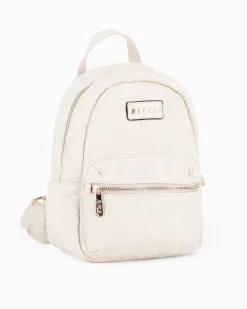 RIFLE - Zaino beige logato con tasca frontale
