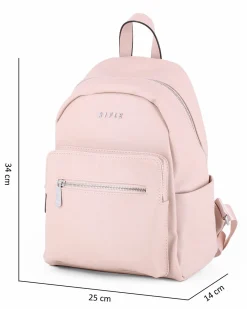 RIFLE - Zaino cipria con tasche frontali e laterali