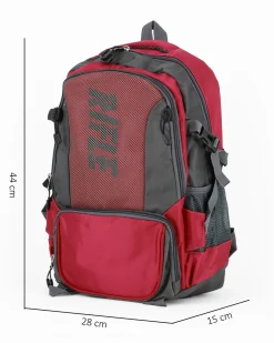 RIFLE - Zaino rosso da trekking dettagli neri