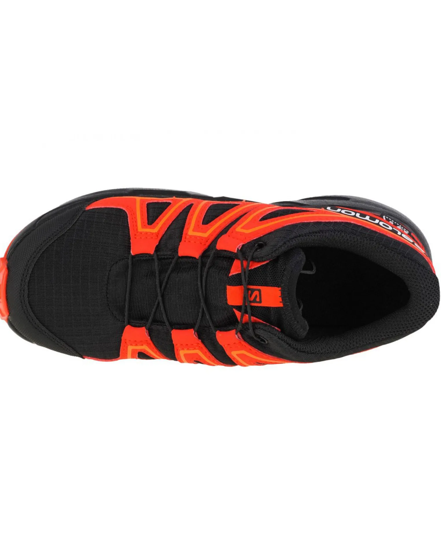 SALOMON - Scarpa da trekking nera e rossa impermeabile con intersuola in EVA ammortizzante, numerata 31/39 - SPEEDCROSS CSWP J