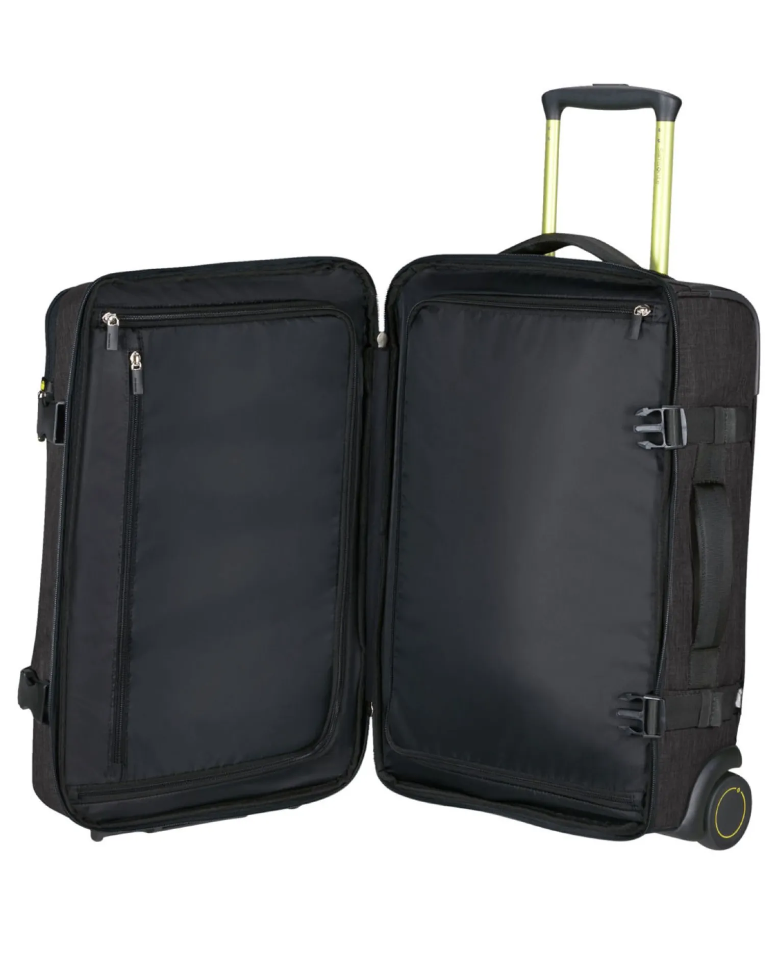 SAMSONITE - Pilotina nera con due ruote e combinazione TSA
