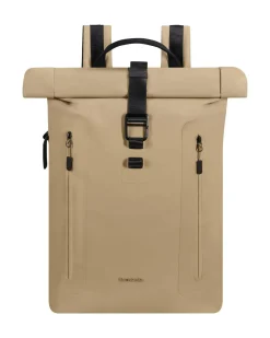 SAMSONITE - Zaino beige con chiusura a rullo con tasca porta pc fino a 15.6''