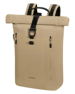 SAMSONITE - Zaino beige con chiusura a rullo con tasca porta pc fino a 15.6''