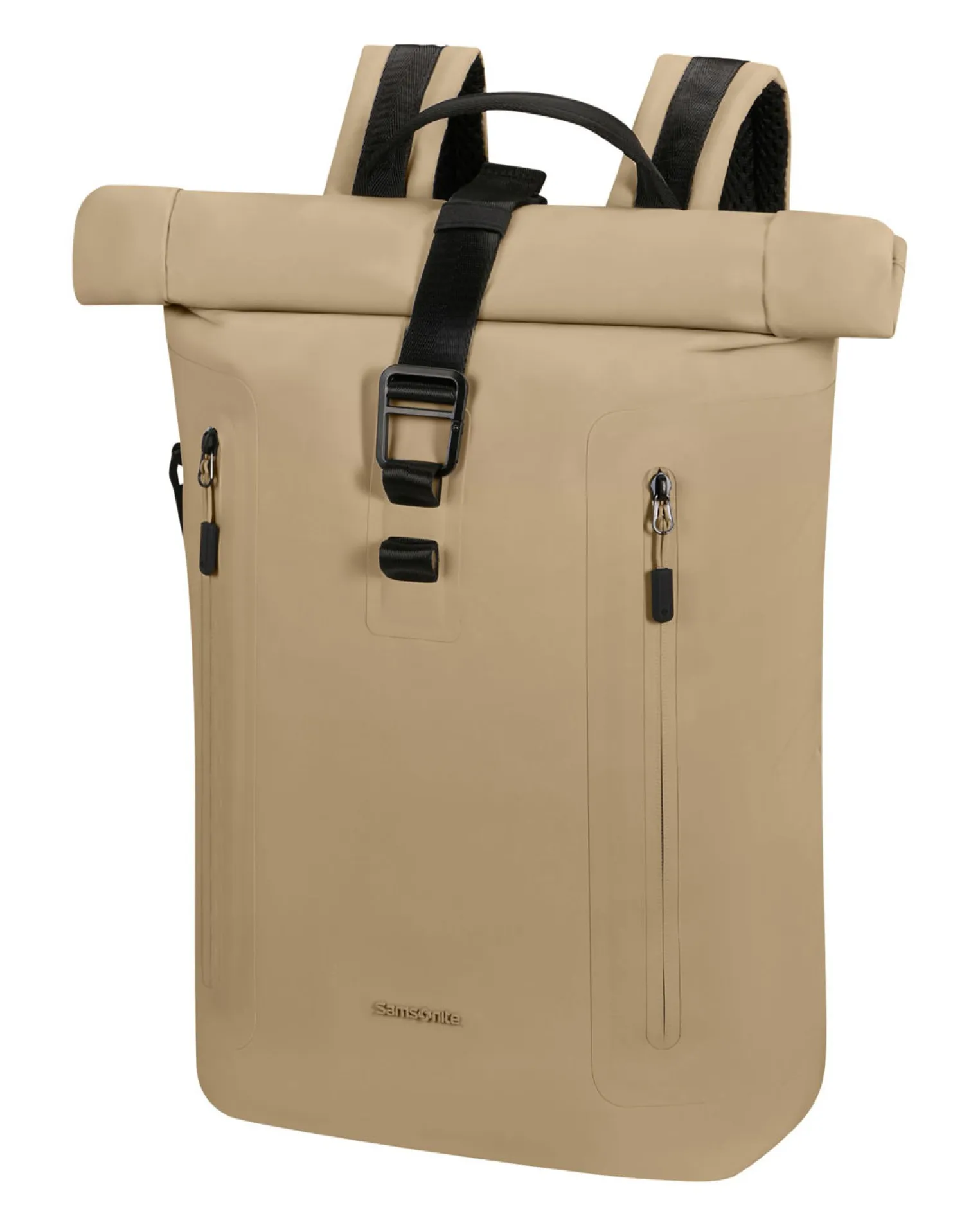 SAMSONITE - Zaino beige con chiusura a rullo con tasca porta pc fino a 15.6''