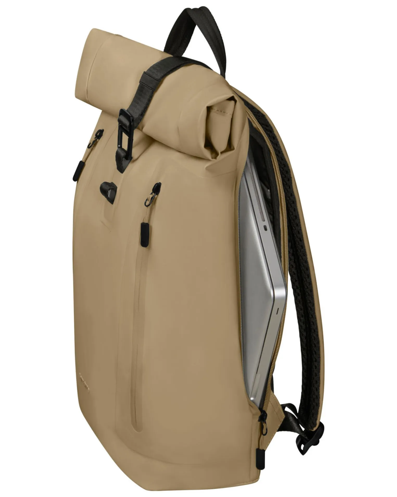 SAMSONITE - Zaino beige con chiusura a rullo con tasca porta pc fino a 15.6''