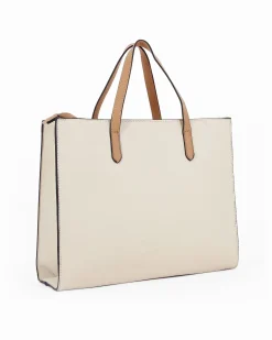 SERGIO TACCHINI - Borsa panna a mano con tracolla removibile e borchie frontali