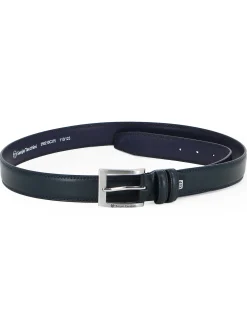 SERGIO TACCHINI - Cinta da uomo blu  in VERA PELLE