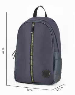 SERGIO TACCHINI - Zaino in tessuto blu con tasca porta PC.