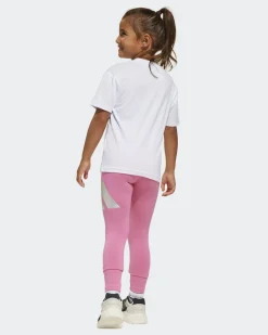 SET LEGGINGS+T-SH.MM GLAM SET WHITE-PINK