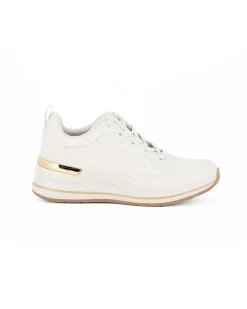SKECHERS BILLION 2 - FINE SHINE - Sneakers beige da donna con dettaglio cocco