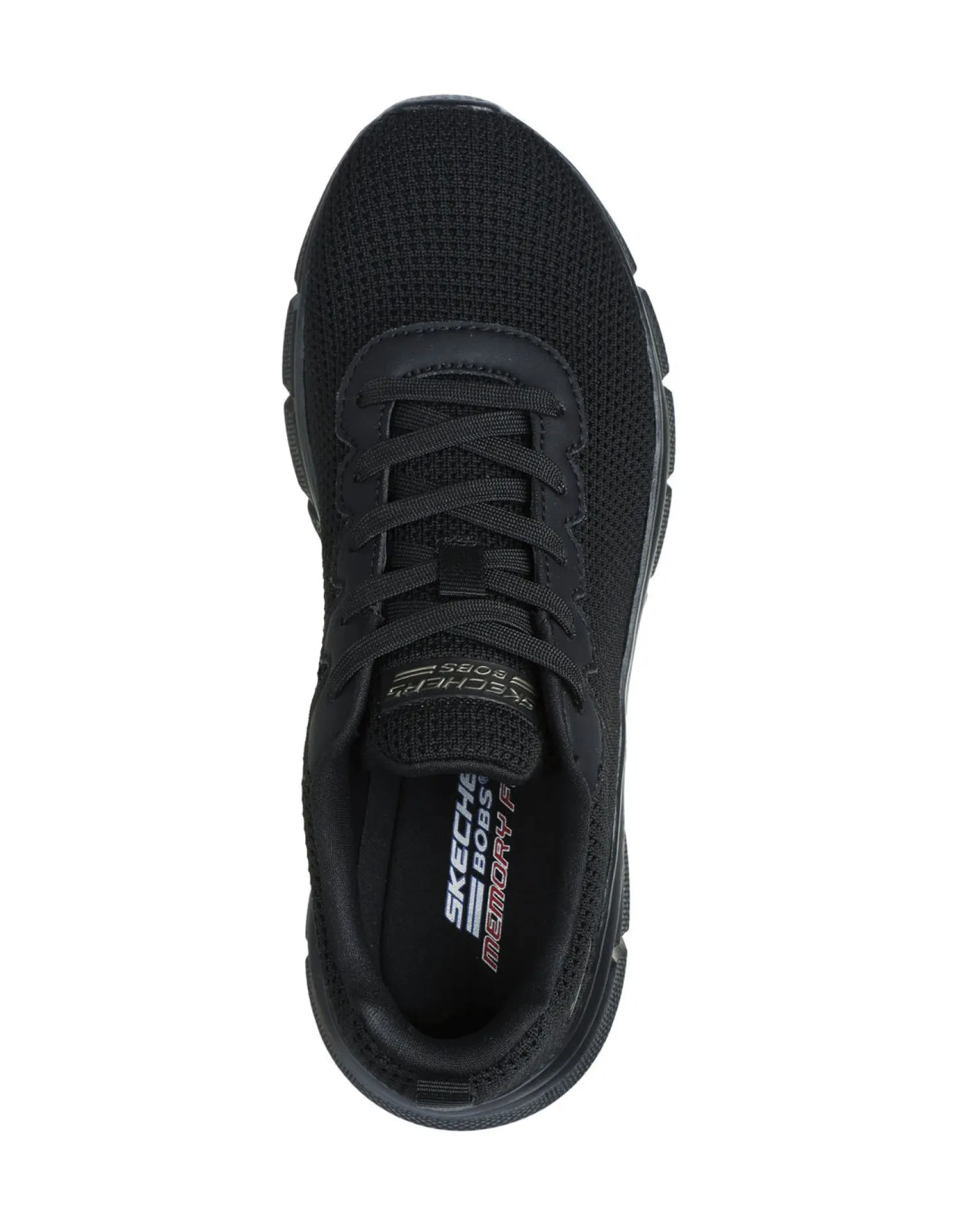 SKECHERS BOBS B FLEX - VISIONARY ESSENCE - Sneakers nera con tomaia in maglia e soletta ammortizzata memory foam
