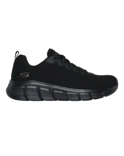 SKECHERS BOBS B FLEX - VISIONARY ESSENCE - Sneakers nera con tomaia in maglia e soletta ammortizzata memory foam