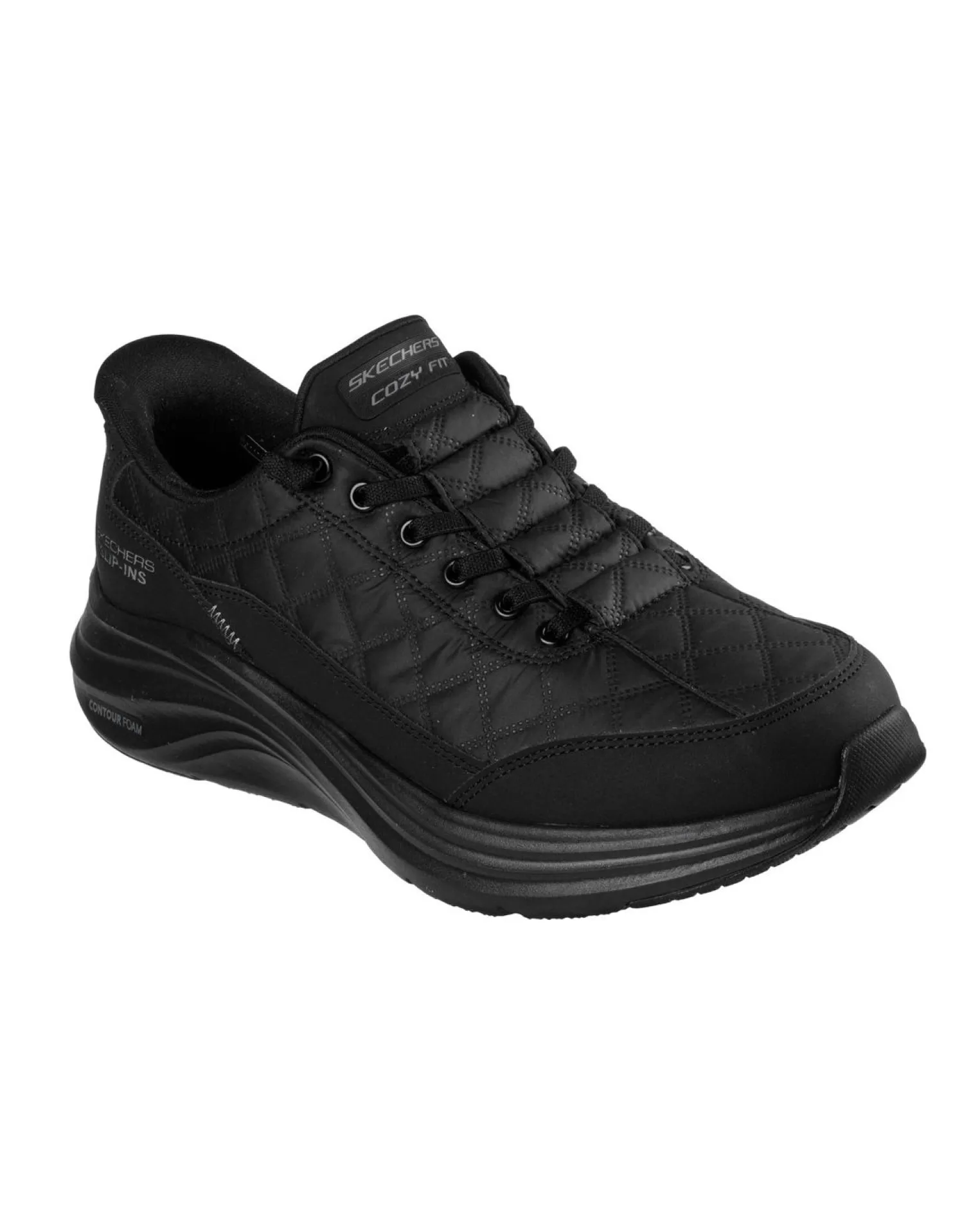 SKECHERS - CONTOUR FOAM - COZY FIT - Sneakers nera da uomo con soletta ammortizzata in memory foam