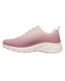 SKECHERS - FASHION FIT 2.0 - Sneakers beige e rosa effetto sfumato