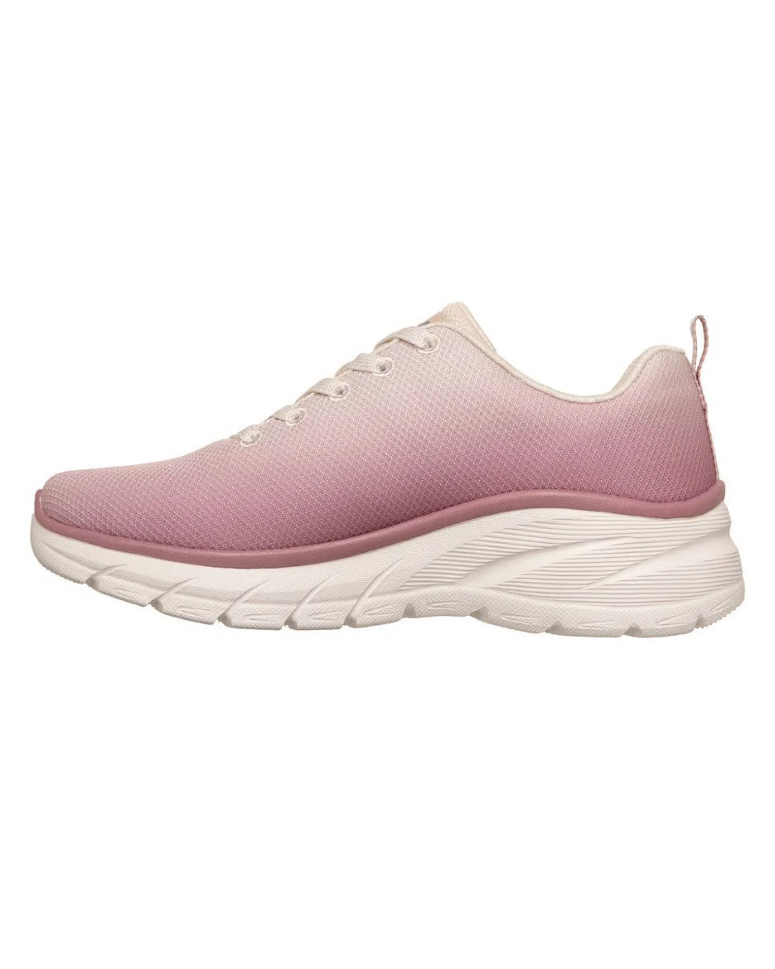 SKECHERS - FASHION FIT 2.0 - Sneakers beige e rosa effetto sfumato