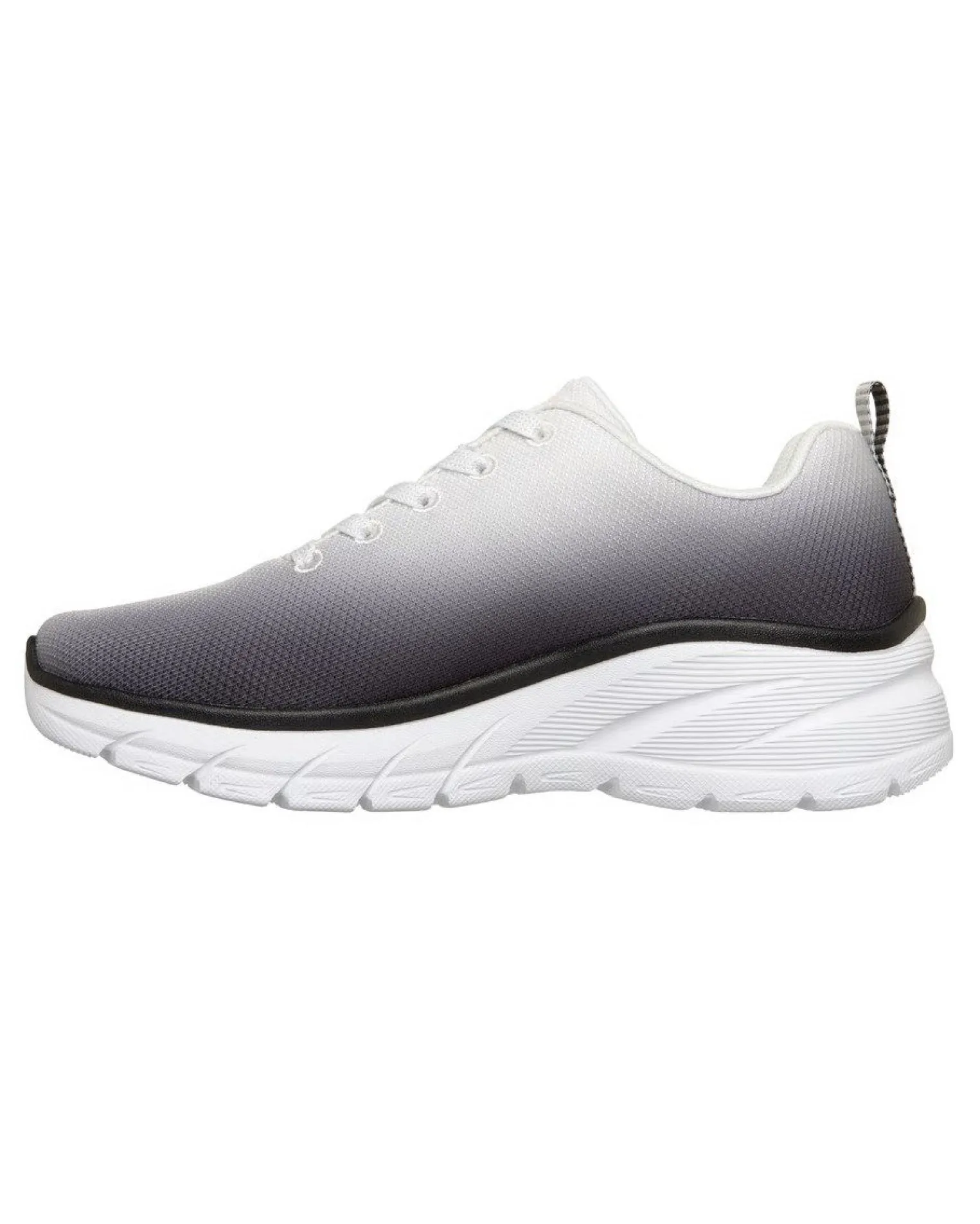 SKECHERS - FASHION FIT 2.0 - Sneakers bianca e nera effetto sfumato