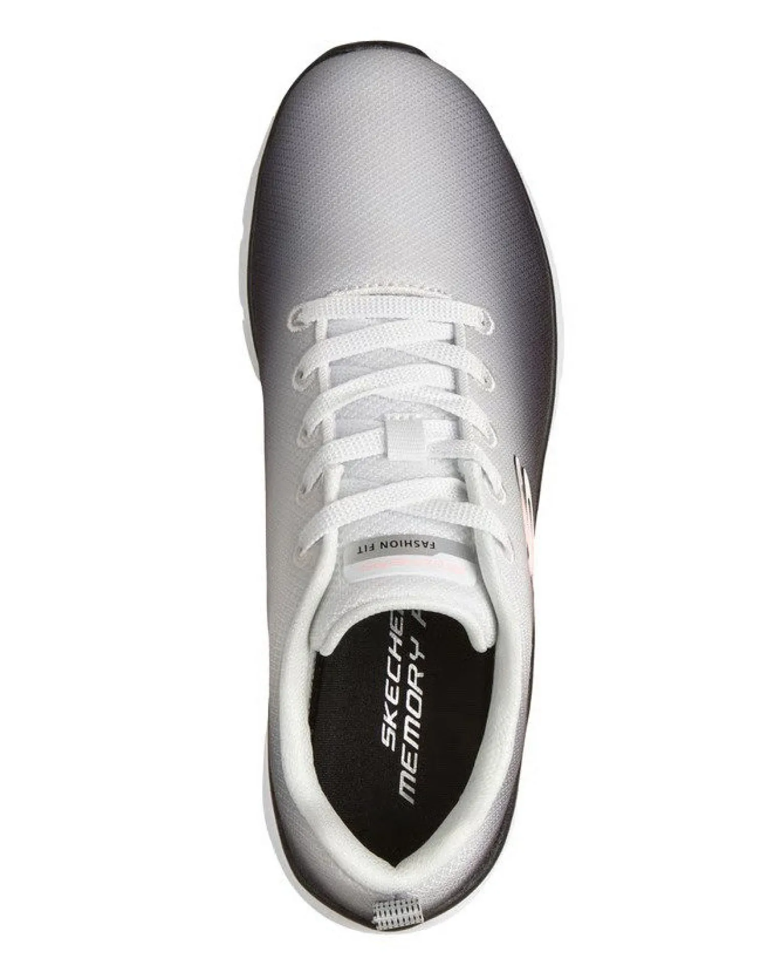 SKECHERS - FASHION FIT 2.0 - Sneakers bianca e nera effetto sfumato