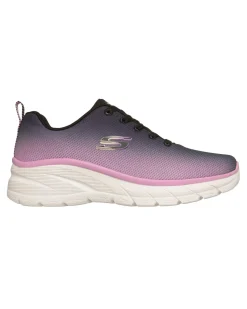 SKECHERS - FASHION FIT 2.0 - Sneakers nera e rosa effetto sfumato