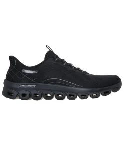 SKECHERS  - GLIDE - STEP ELEVATE - AMAZE - Sneakers nera con intersuola ammortizzata geometrica