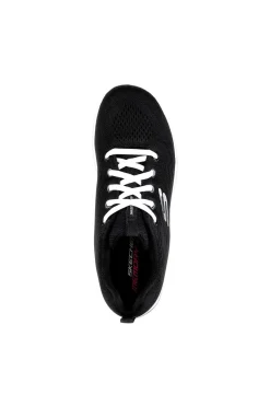 SKECHERS GRACEFUL - GET CONNECTED - Sneakers nera con motivo a zigzag e soletta ammortizzata memory foam