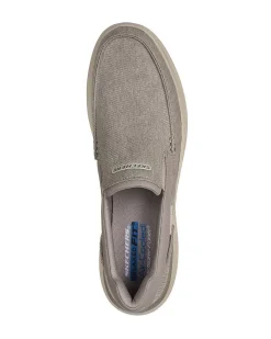 SKECHERS - HASTING - FIELDEN - Mocassino taupe in tela con finiture in materiale tecnico