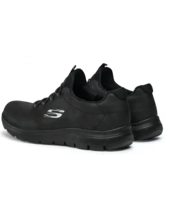 SKECHERS - Scarpa nera scamosciata con soletta in memory foam