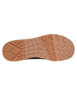SKECHERS - UNO - JUNGLE NITE - Sneakers nera con patch posteriore leopardata