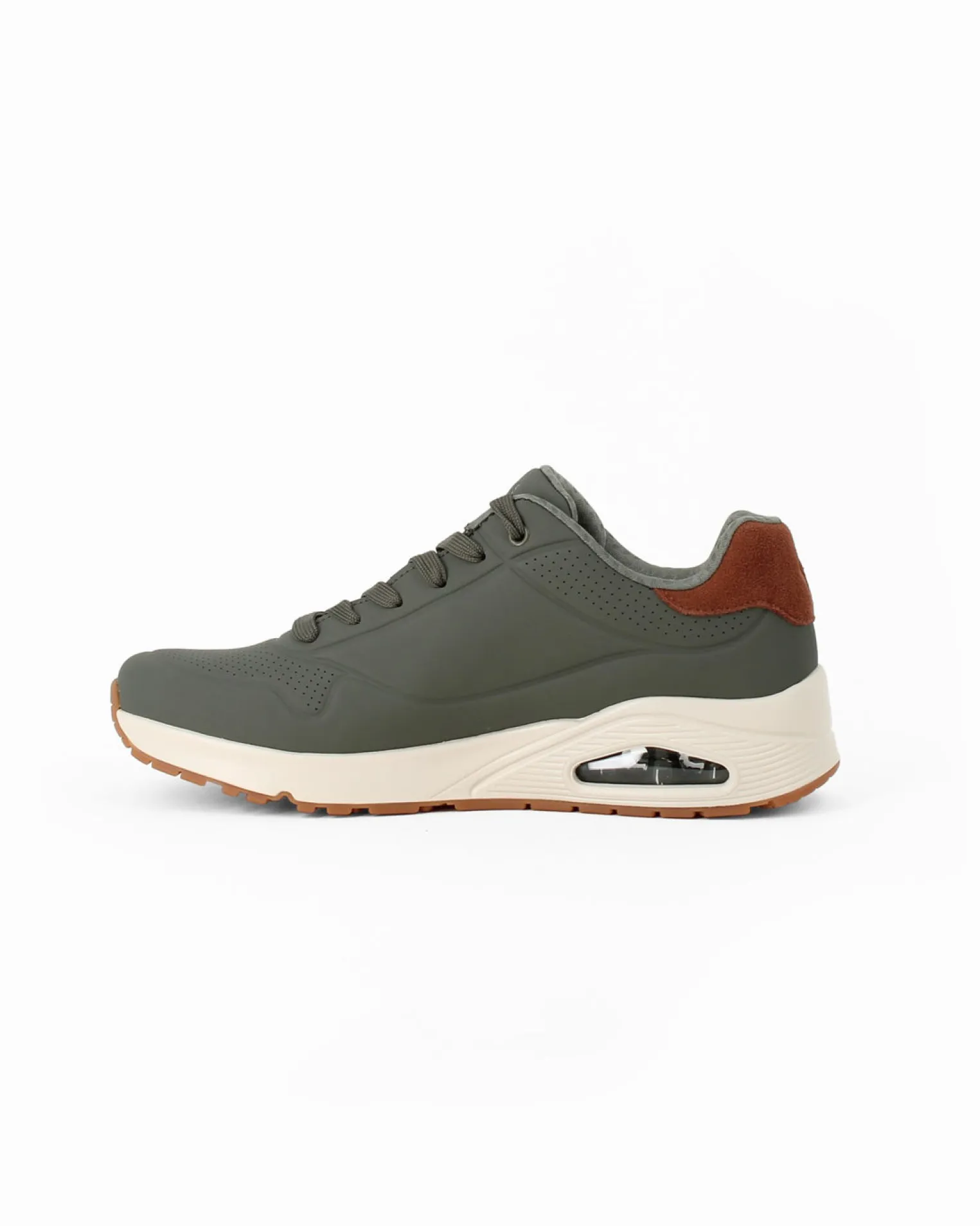 SKECHERS - UNO - SUITED ON AIR - Sneakers verde da uomo con soletta in memory foam