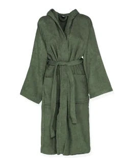 SOLO SOPRANI - Accappatoio unisex con cappuccio verde