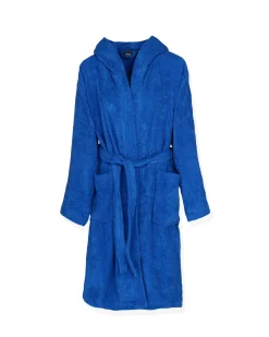 SOLO SOPRANI - Accappatoio unisex con cappuccio blu