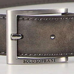 SOLO SOPRANI - Cinta con interno in VERA PELLE e fibbia nickel free