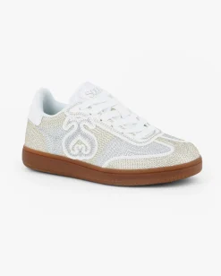 SOLO SOPRANI COUTURE - Sneakers con motivo intreccio oro e argento