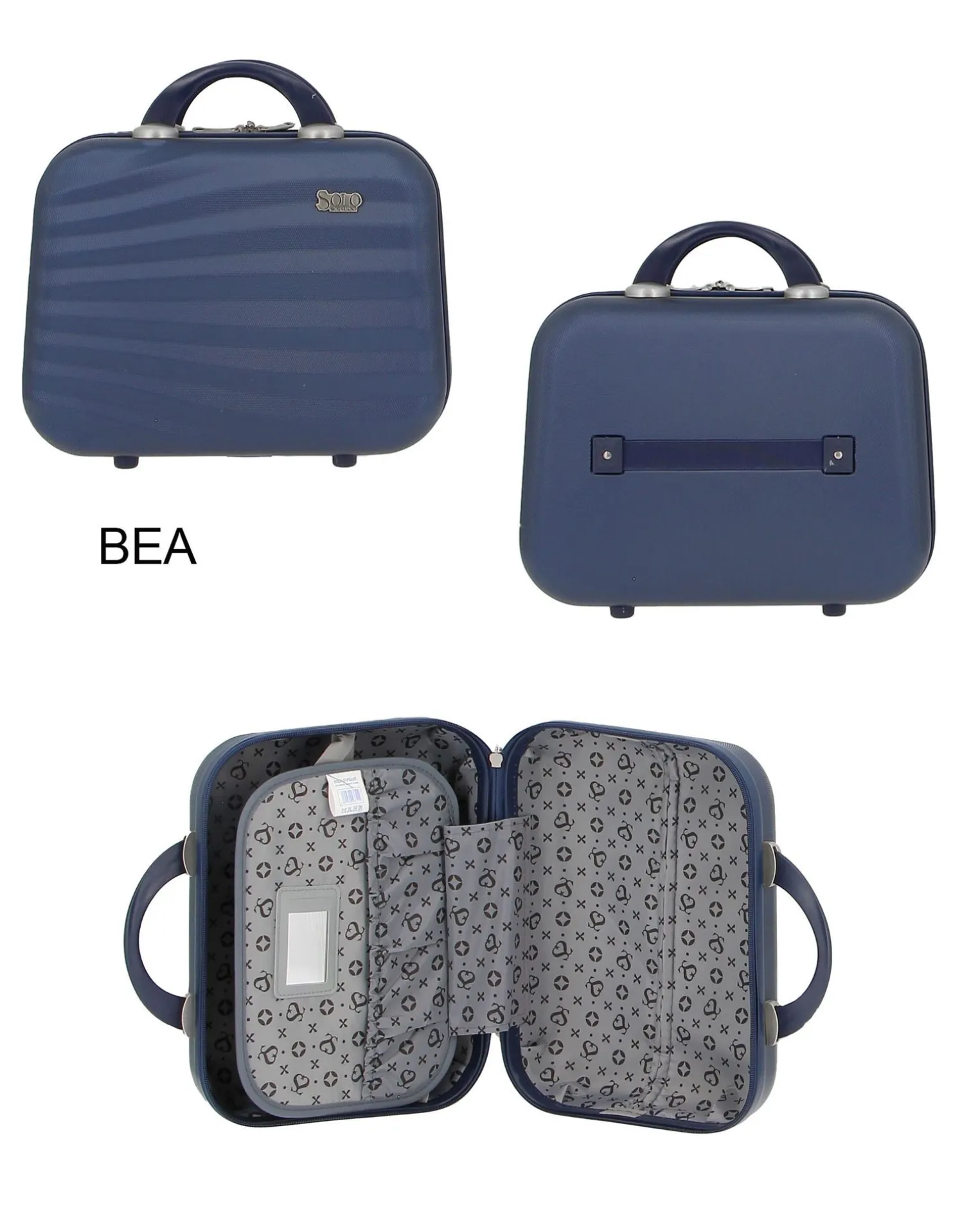 SOLO SOPRANI - TROLLEY BLU ABS CON 4 RUOTE DOPPIE