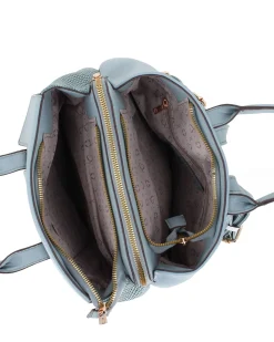 SOLO SOPRANI - Zaino due manici jeans con tre scomparti principali