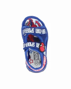 SPIDER-MAN - Sandalo blu doppio strappo con luci